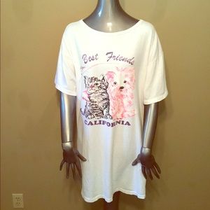 Vintage Hugger Best Friend oversized t-shirt dress